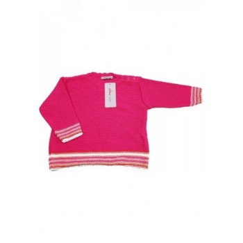 Kötött pink pulóver
