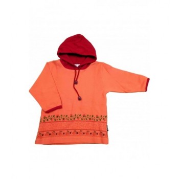 Virágmintás narancssárga pulóver