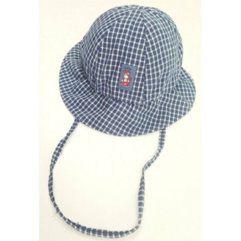 Bocis kék kockás kalap (74-80)