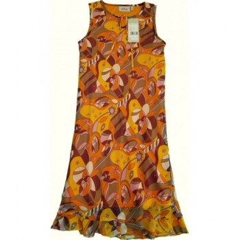 Lila-narancs mintás ruha (170)