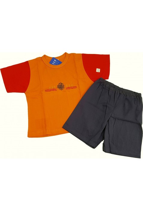 Teknősös narancs-kék pizsama (98)