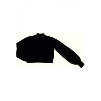 Magas nyakú fekete pulóver (146)