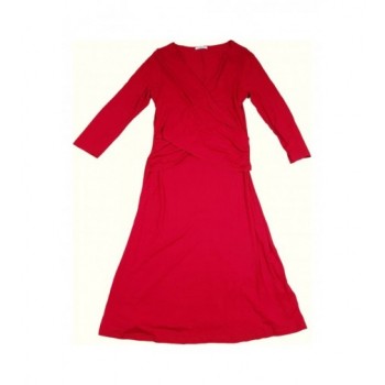 Átlapolós piros alkalmi ruha (164-176)