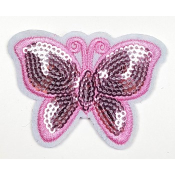 Ruhára vasalható folt – rózsaszín pillangó