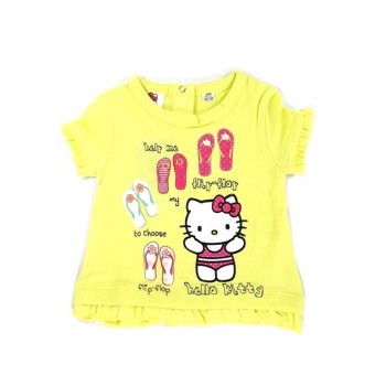 Sárga papucsos Hello Kitty póló
